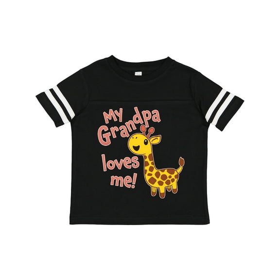 Inktastic My Grandpa Loves me- cute giraffe Boys or Girls Toddler T-Shirt
