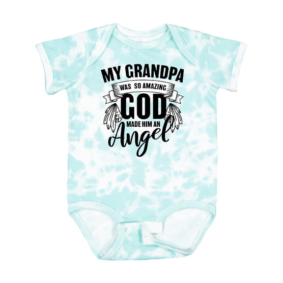 Inktastic My Grandpa Was So Amazing God Made Him an Angel Boys or Girls Baby Bodysuit