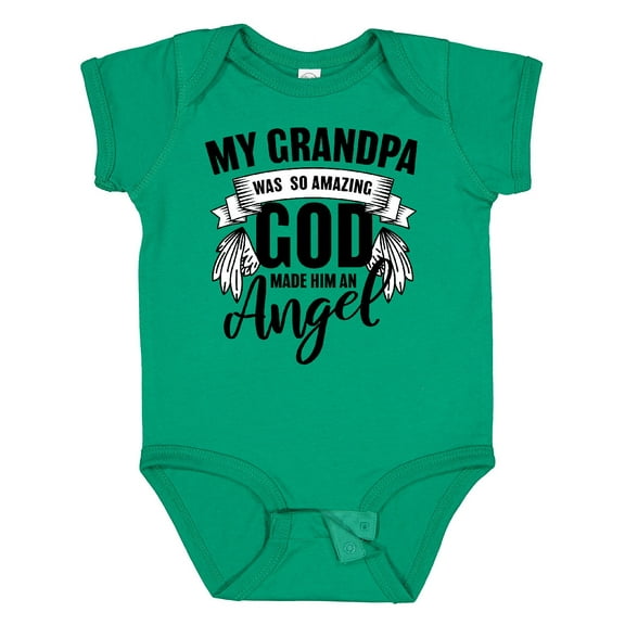 Inktastic My Grandpa Was So Amazing God Made Him an Angel Boys or Girls Baby Bodysuit