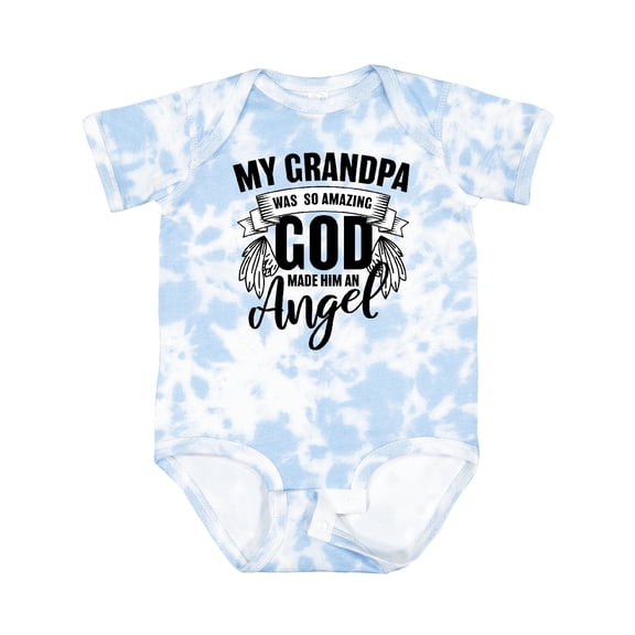 Inktastic My Grandpa Was So Amazing God Made Him an Angel Boys or Girls Baby Bodysuit
