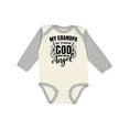 thumbnail image 1 of Inktastic My Grandpa Was So Amazing God Made Him an Angel Boys or Girls Long Sleeve Baby Bodysuit, 1 of 5