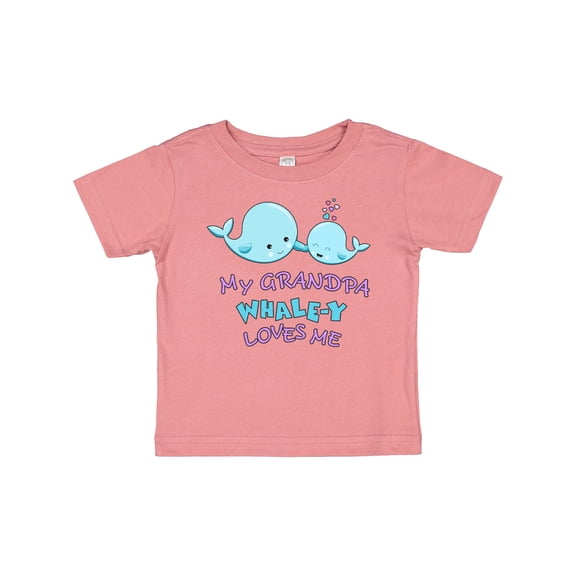 Inktastic My Grandpa Whale-y Loves Me Boys or Girls Baby T-Shirt