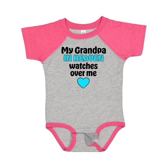 Inktastic My Grandpa in Heaven Watches over Me Boys or Girls Baby Bodysuit