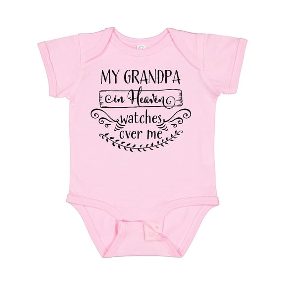 Inktastic My Grandpa in Heaven Watches over Me Boys or Girls Baby Bodysuit