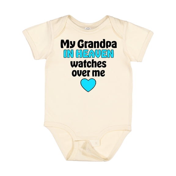 Inktastic My Grandpa in Heaven Watches over Me Boys or Girls Baby Bodysuit