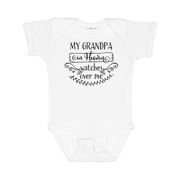 Inktastic My Grandpa in Heaven Watches over Me Boys or Girls Baby Bodysuit