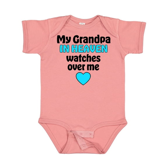 Inktastic My Grandpa in Heaven Watches over Me Boys or Girls Baby Bodysuit