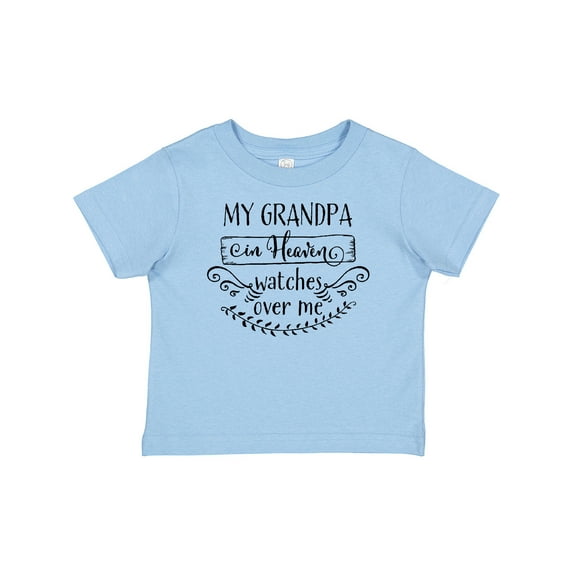 Inktastic My Grandpa in Heaven Watches over Me Boys or Girls Baby T-Shirt