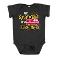 thumbnail image 1 of Inktastic My Grandpa is a Firefighter with Fire Truck Boys or Girls Baby Bodysuit, 1 of 5