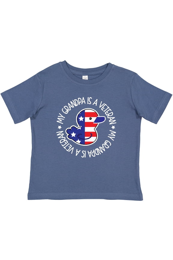 My Grandpa is a Veteran Military Family Boys or Girls Baby T-Shirt