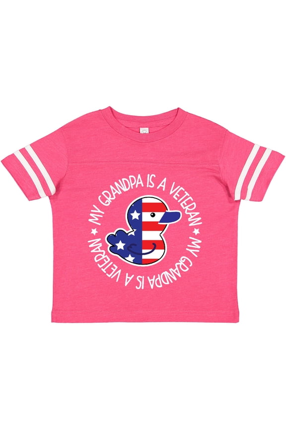 My Grandpa is a Veteran Military Family Boys or Girls Toddler T-Shirt