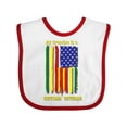 thumbnail image 1 of Inktastic My Grandpa is a Vietnam Veteran Boys or Girls Baby Bib, 1 of 4