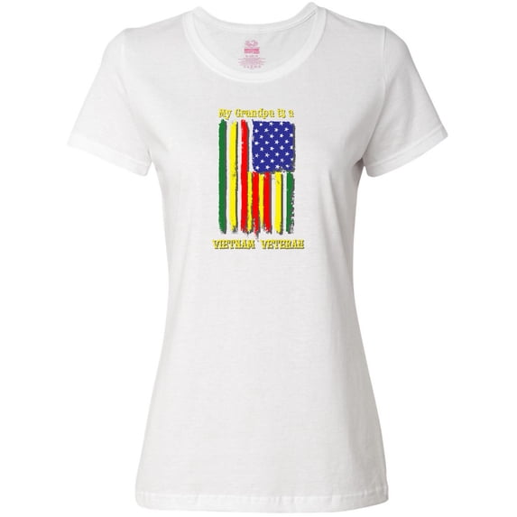 Inktastic My Grandpa is a Vietnam Veteran Women's T-Shirt
