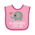 thumbnail image 1 of Inktastic My Grandparents Love Me Baby Clothes Boys or Girls Baby Bib, 1 of 4