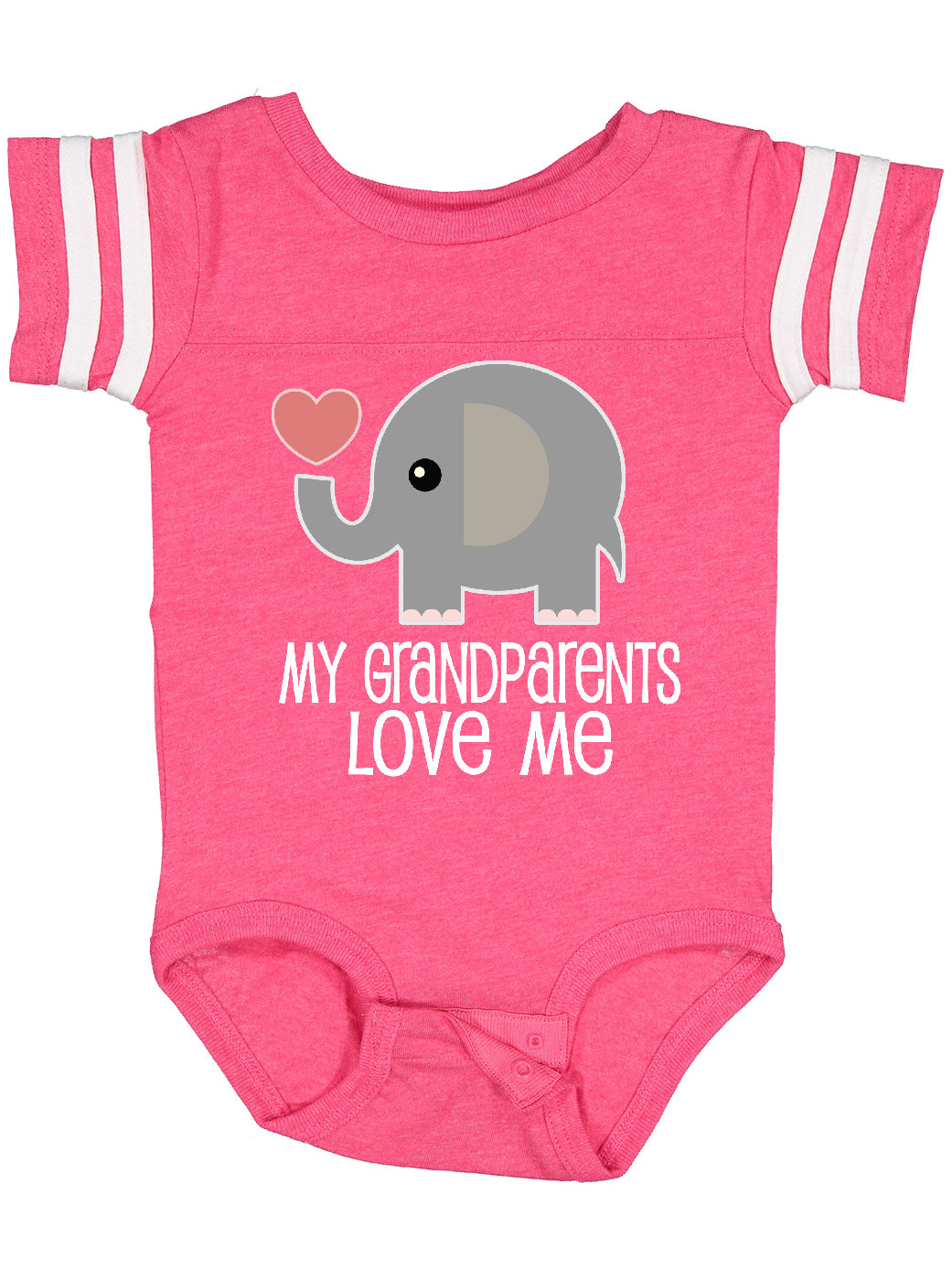Inktastic My Grandparents Love Me Baby Clothes Boys or Girls Baby Bodysuit