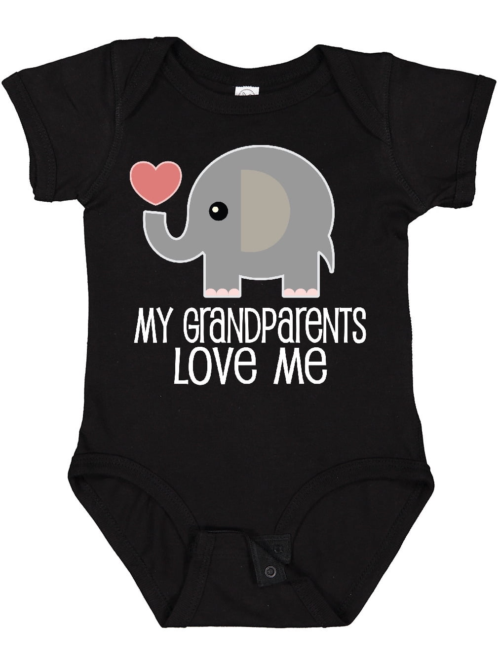 Inktastic My Grandparents Love Me Baby Clothes Boys or Girls Baby Bodysuit