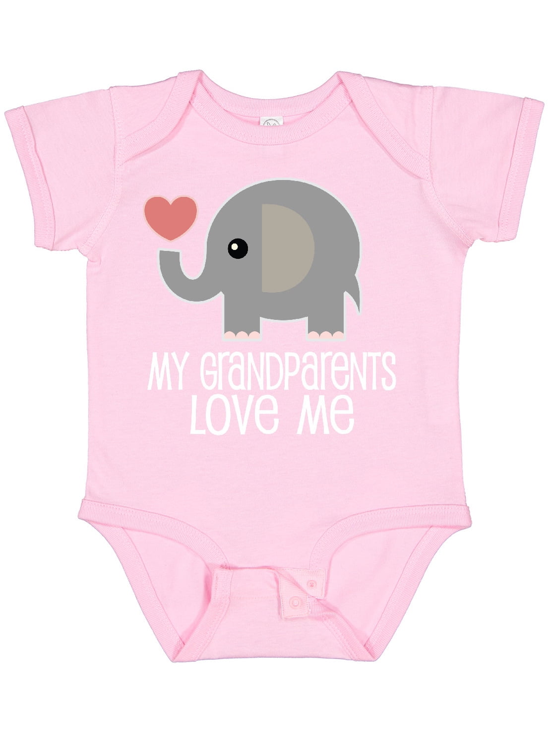 Inktastic My Grandparents Love Me Baby Clothes Boys or Girls Baby Bodysuit