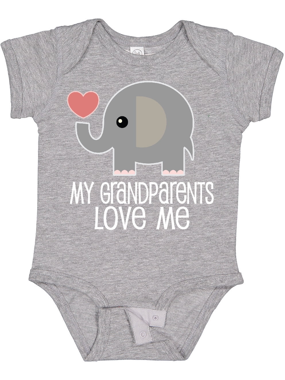 Inktastic My Grandparents Love Me Baby Clothes Boys or Girls Baby Bodysuit