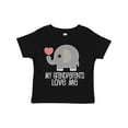 thumbnail image 1 of Inktastic My Grandparents Love Me Baby Clothes Boys or Girls Toddler T-Shirt, 1 of 5