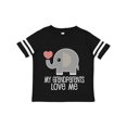 thumbnail image 1 of Inktastic My Grandparents Love Me Baby Clothes Boys or Girls Toddler T-Shirt, 1 of 5