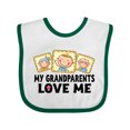 thumbnail image 1 of Inktastic My Grandparents Love Me Boys or Girls Baby Bib, 1 of 4