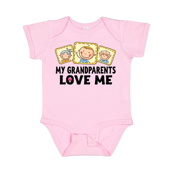 Inktastic My Grandparents Love Me Boys or Girls Baby Bodysuit