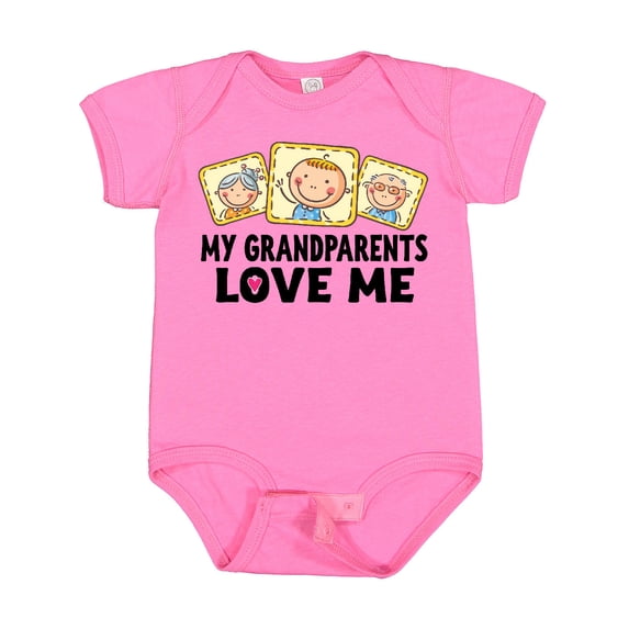 Inktastic My Grandparents Love Me Boys or Girls Baby Bodysuit