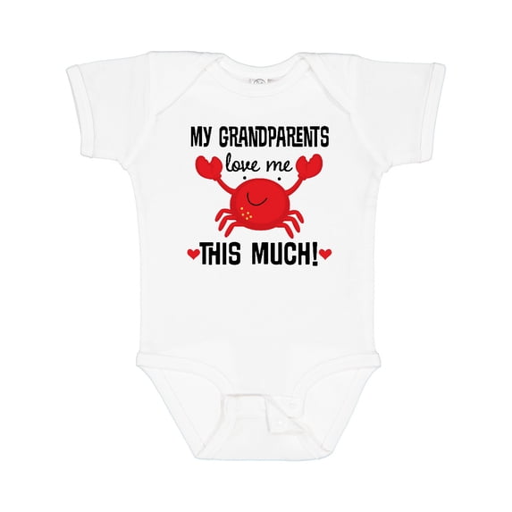 Inktastic My Grandparents Love Me Boys or Girls Baby Bodysuit