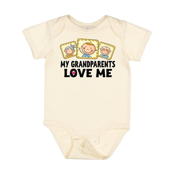 Inktastic My Grandparents Love Me Boys or Girls Baby Bodysuit