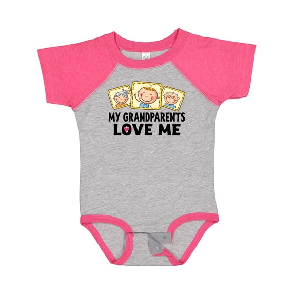 Inktastic My Grandparents Love Me Boys or Girls Baby Bodysuit