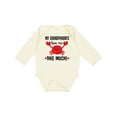 thumbnail image 1 of Inktastic My Grandparents Love Me Boys or Girls Long Sleeve Baby Bodysuit, 1 of 5