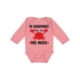 thumbnail image 1 of Inktastic My Grandparents Love Me Boys or Girls Long Sleeve Baby Bodysuit, 1 of 5