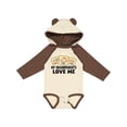 thumbnail image 1 of Inktastic My Grandparents Love Me Boys or Girls Long Sleeve Baby Bodysuit, 1 of 5