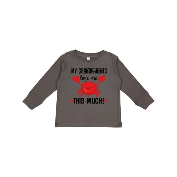 Inktastic My Grandparents Love Me Boys or Girls Long Sleeve Toddler T-Shirt