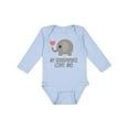 thumbnail image 1 of Inktastic My Grandparents Love Me Elephant Boys or Girls Long Sleeve Baby Bodysuit, 1 of 5