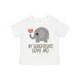 thumbnail image 1 of Inktastic My Grandparents Love Me Elephant Boys or Girls Toddler T-Shirt, 1 of 5