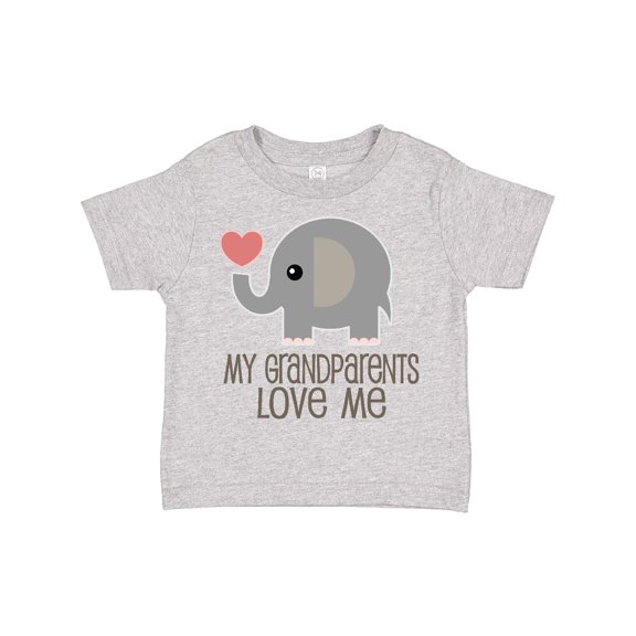 Inktastic My Grandparents Love Me Elephant Boys or Girls Toddler T-Shirt