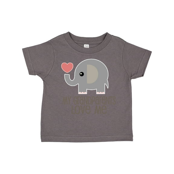 Inktastic My Grandparents Love Me Elephant Boys or Girls Toddler T-Shirt