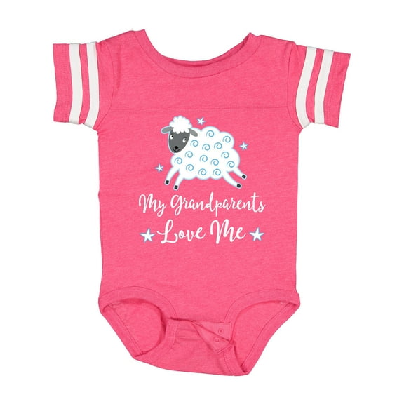 Inktastic My Grandparents Love Me Grandson Boys or Girls Baby Bodysuit