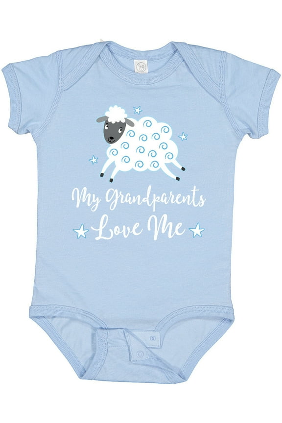 My Grandparents Love Me Grandson Boys or Girls Baby Bodysuit
