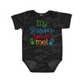 thumbnail image 1 of Inktastic My Grandpop Loves Me Boys or Girls Baby Bodysuit, 1 of 5
