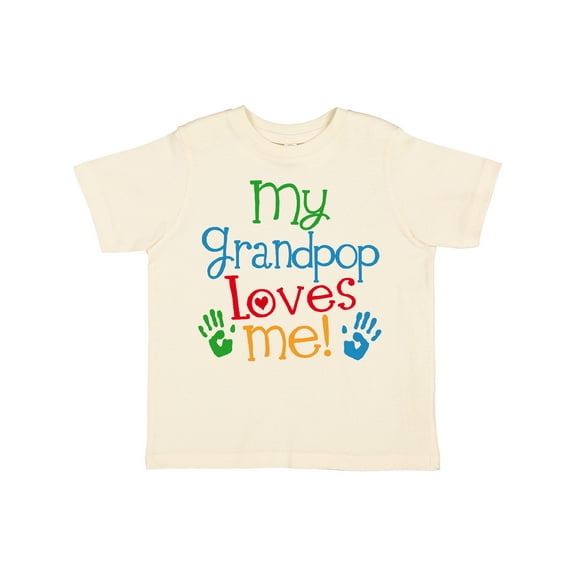 Inktastic My Grandpop Loves Me Boys or Girls Toddler T-Shirt