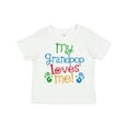 thumbnail image 1 of Inktastic My Grandpop Loves Me Boys or Girls Toddler T-Shirt, 1 of 5