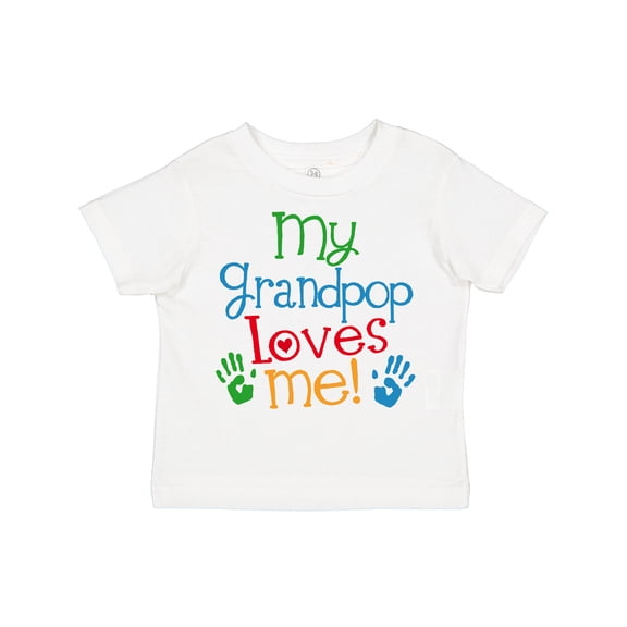 Inktastic My Grandpop Loves Me Boys or Girls Toddler T-Shirt