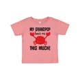 thumbnail image 1 of Inktastic My Grandpop Loves Me Crab Boys or Girls Baby T-Shirt, 1 of 5