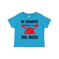 thumbnail image 1 of Inktastic My Grandpop Loves Me Crab Boys or Girls Toddler T-Shirt, 1 of 5