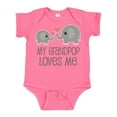 thumbnail image 1 of Inktastic My Grandpop Loves Me Elephant Boys or Girls Baby Bodysuit, 1 of 5
