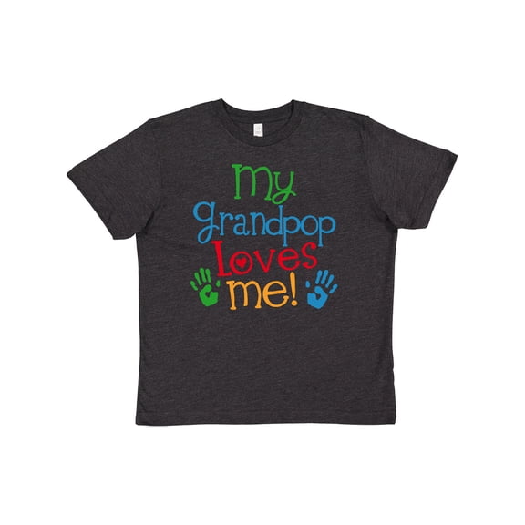 Inktastic My Grandpop Loves Me Youth T-Shirt