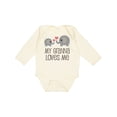 thumbnail image 1 of Inktastic My Granna Loves Me Boys or Girls Long Sleeve Baby Bodysuit, 1 of 5
