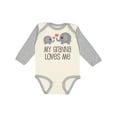 thumbnail image 1 of Inktastic My Granna Loves Me Boys or Girls Long Sleeve Baby Bodysuit, 1 of 5